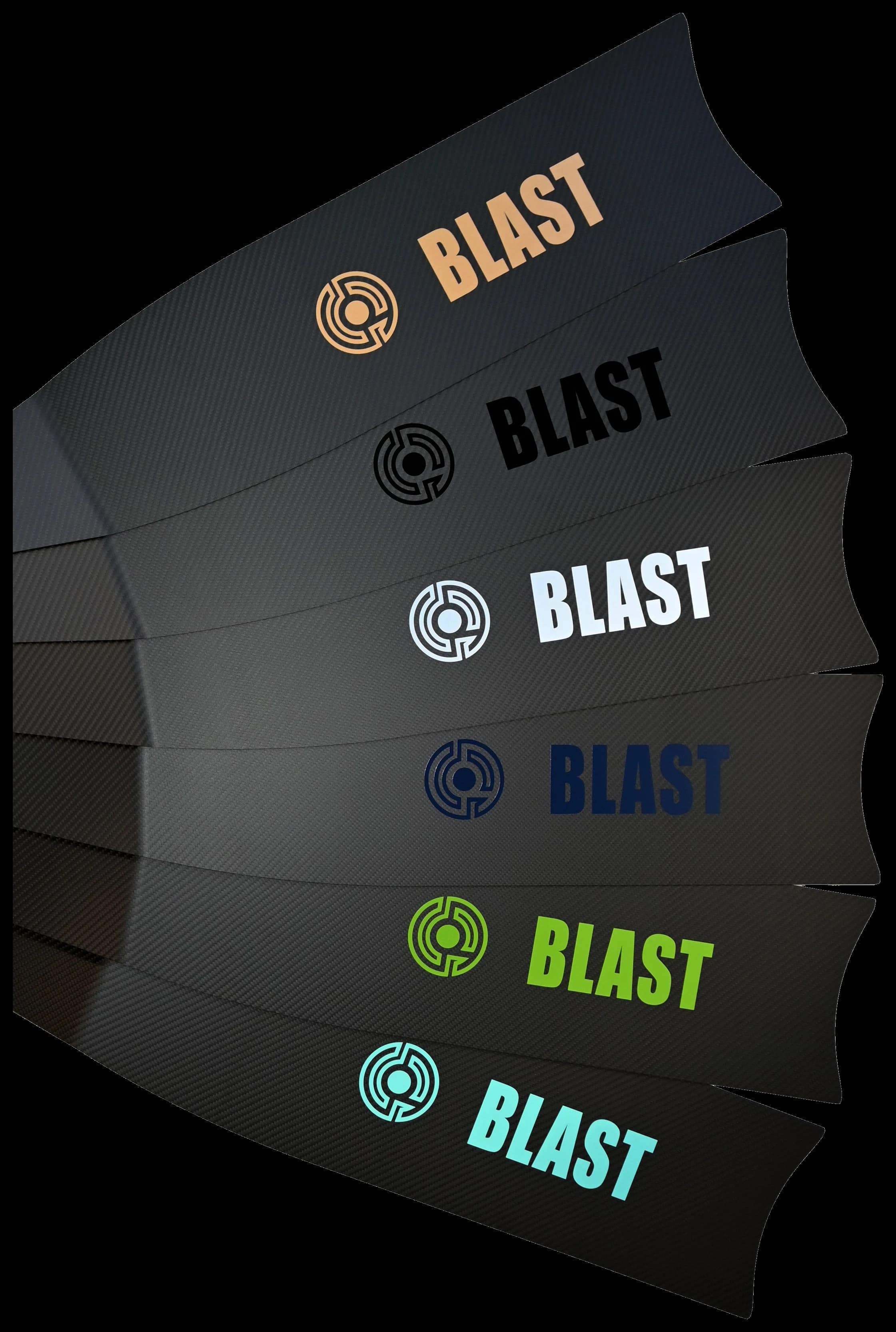 SpearPro Blast freediving fins with multiple blade color options